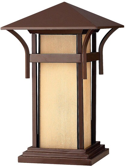 Harbor Pier-Mount Entry Light in Anchor Bronze.
